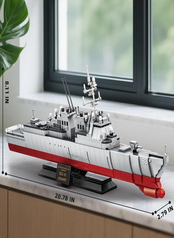 Mov stone Navy Destroyer Building Set, A Gift Compatible with Lego Sets for Boys 8-14 & Adults, Perfect for Military Enthusiasts and Builders Alike (600pcs) - Image 4
